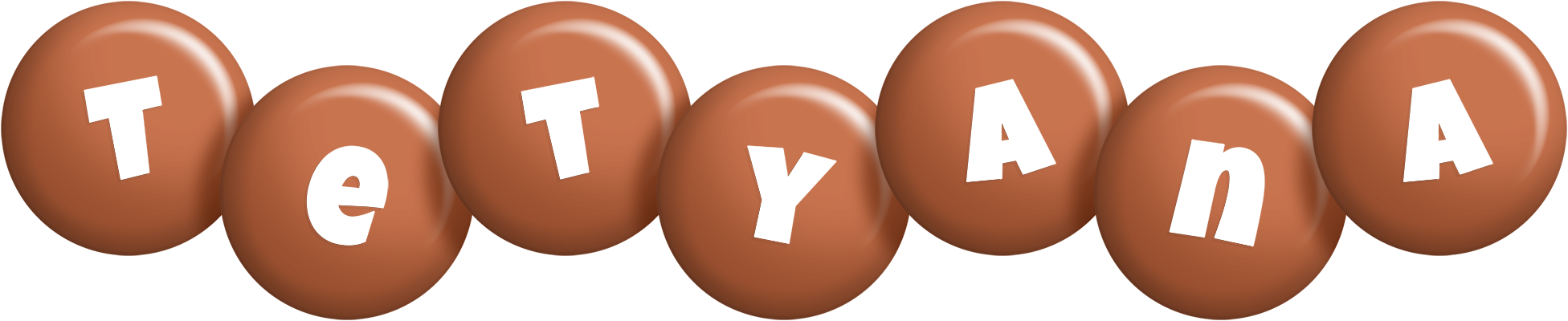Tetyana candy-brown logo