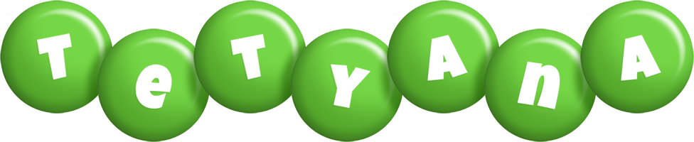 Tetyana candy-green logo