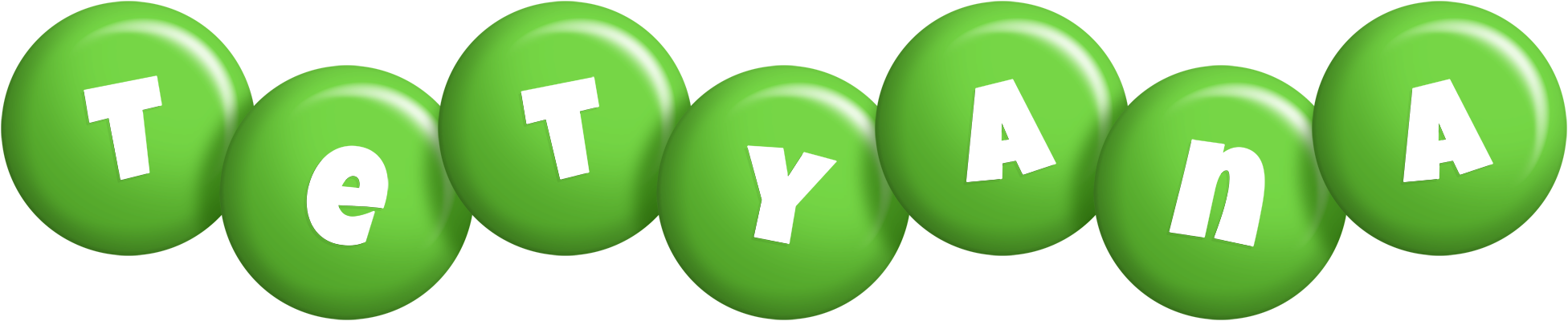 Tetyana candy-green logo