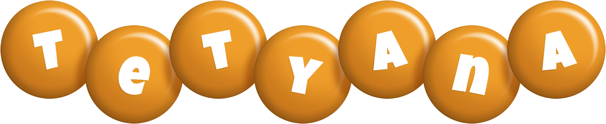 Tetyana candy-orange logo