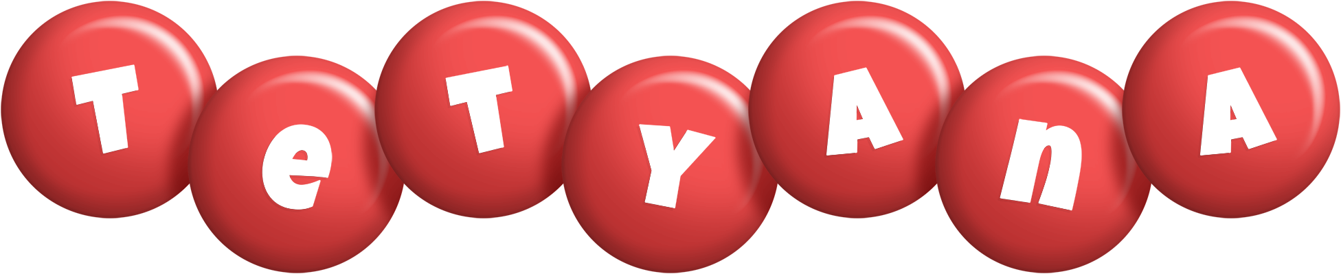 Tetyana candy-red logo