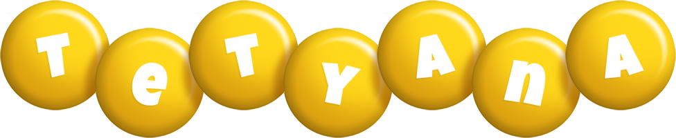Tetyana candy-yellow logo
