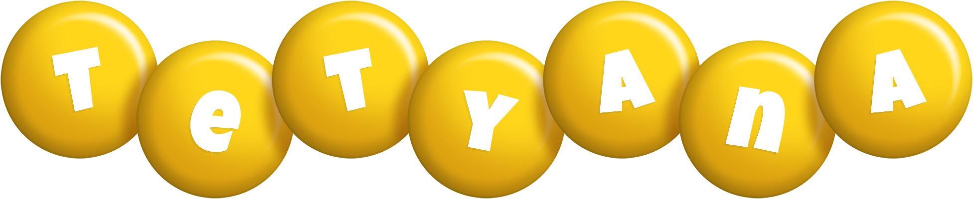 Tetyana candy-yellow logo