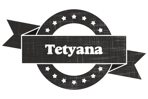Tetyana grunge logo