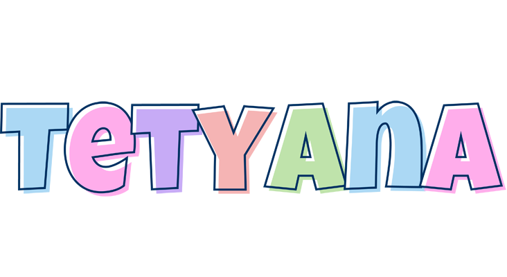 Tetyana pastel logo