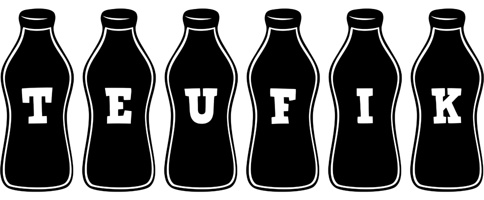 Teufik bottle logo