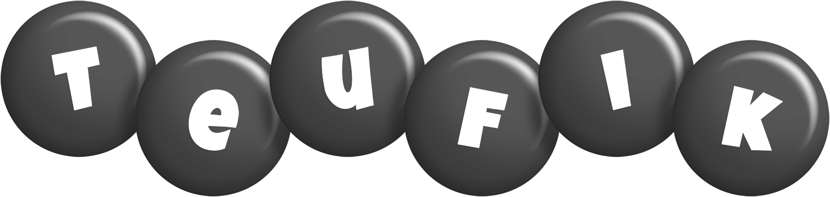 Teufik candy-black logo