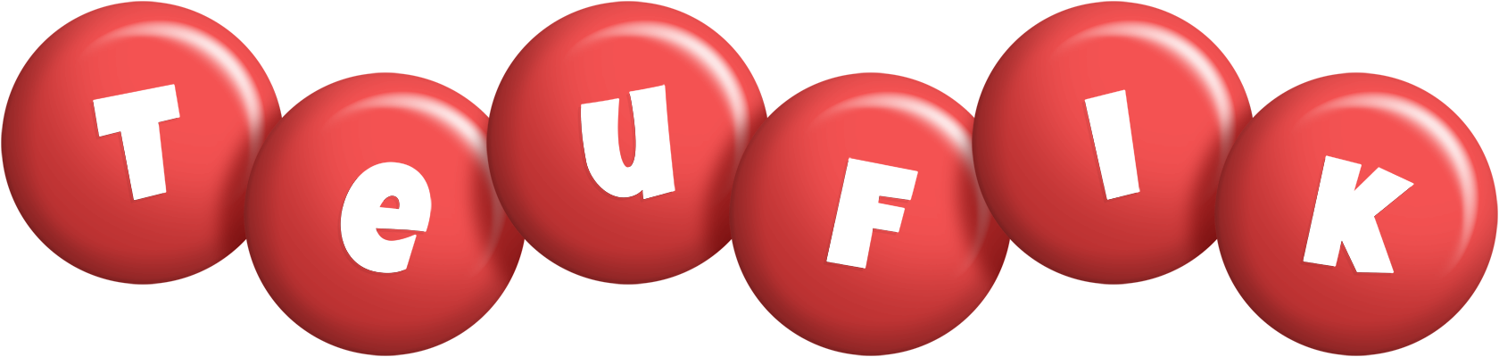 Teufik candy-red logo