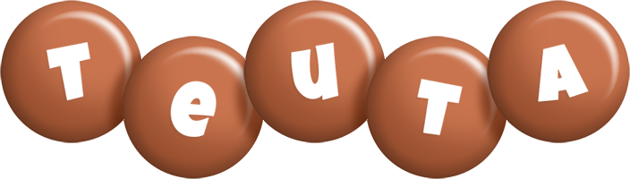 Teuta candy-brown logo