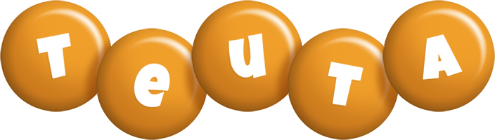 Teuta candy-orange logo