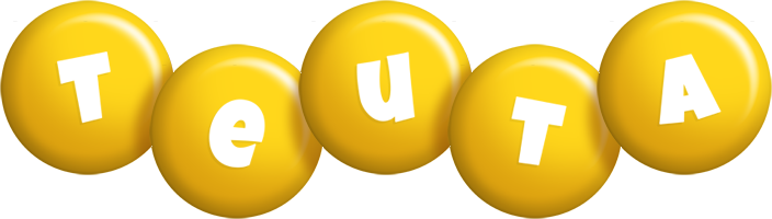 Teuta candy-yellow logo
