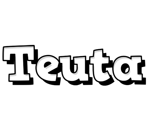 Teuta snowing logo