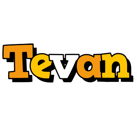 Tevan cartoon logo