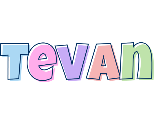 Tevan pastel logo