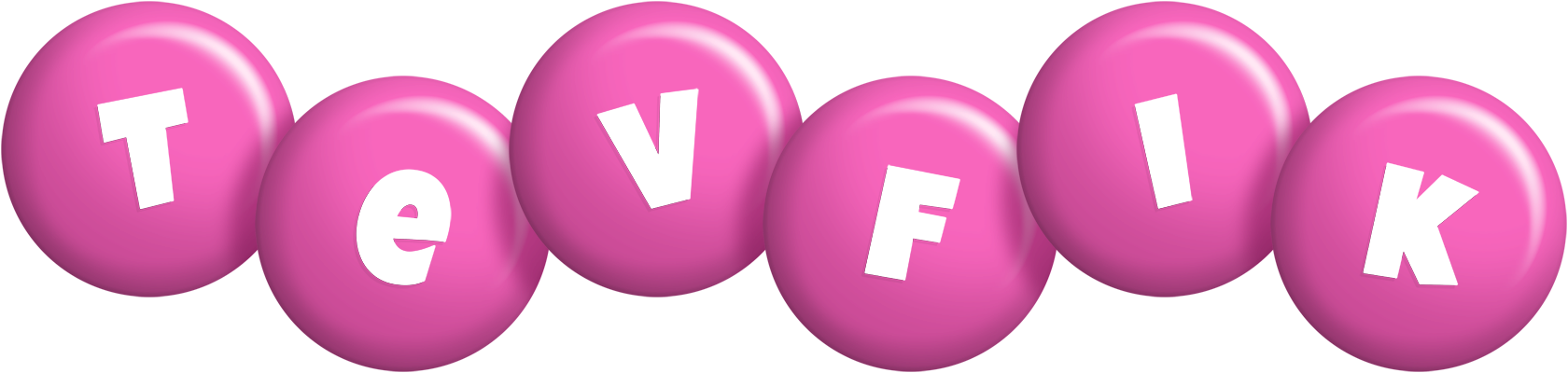 Tevfik candy-pink logo