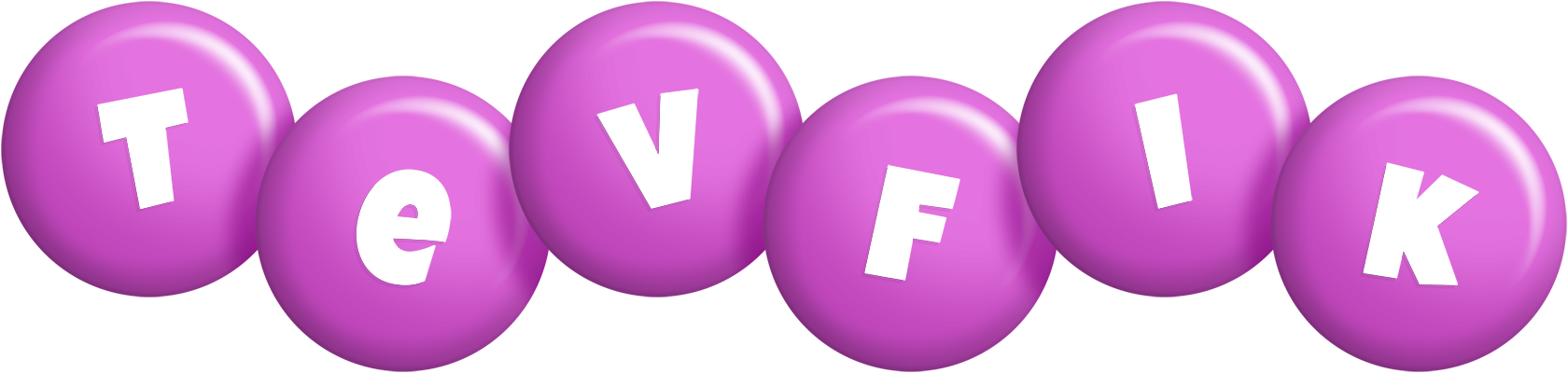 Tevfik candy-purple logo