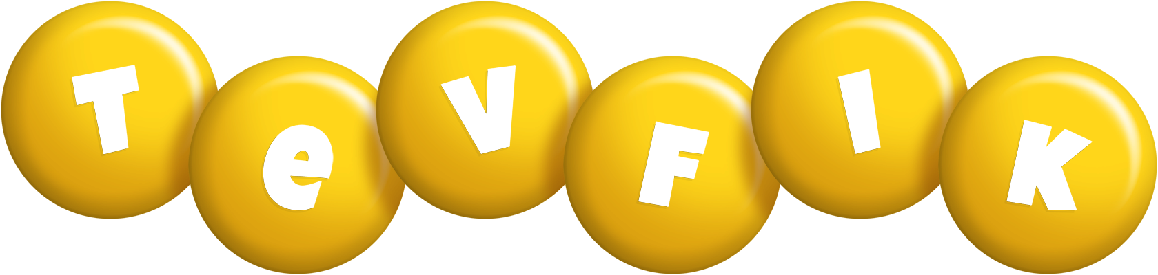 Tevfik candy-yellow logo