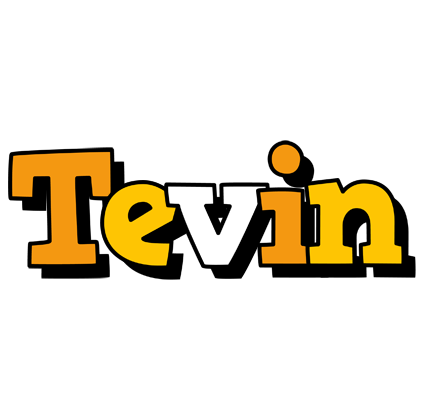 Tevin cartoon logo