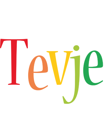 Tevje birthday logo