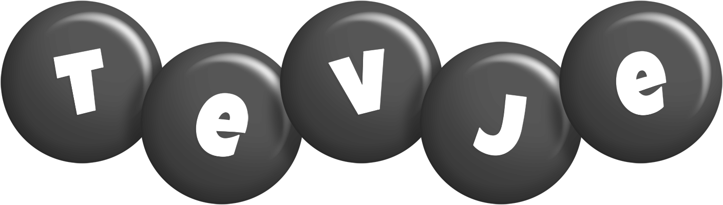 Tevje candy-black logo