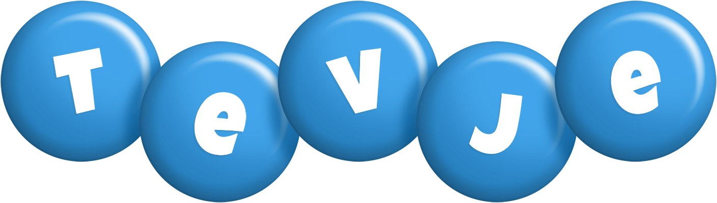 Tevje candy-blue logo