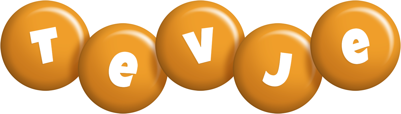 Tevje candy-orange logo