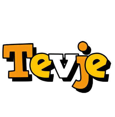 Tevje cartoon logo