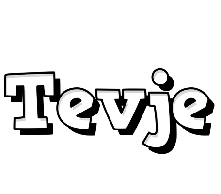 Tevje snowing logo