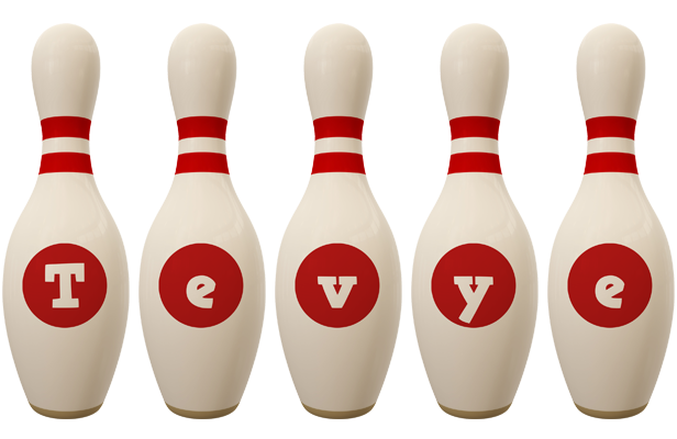 Tevye bowling-pin logo