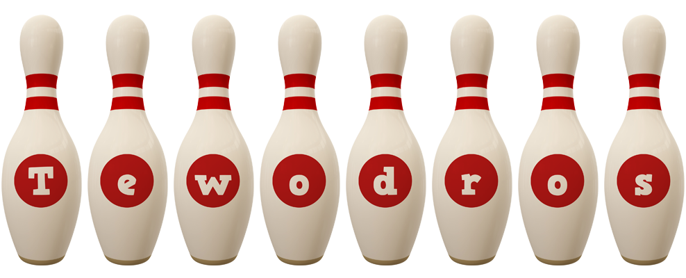 Tewodros bowling-pin logo