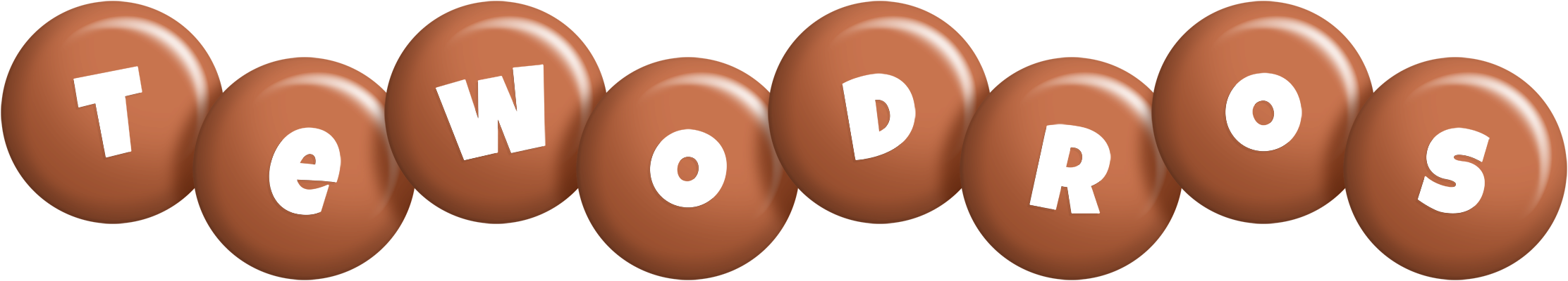 Tewodros candy-brown logo