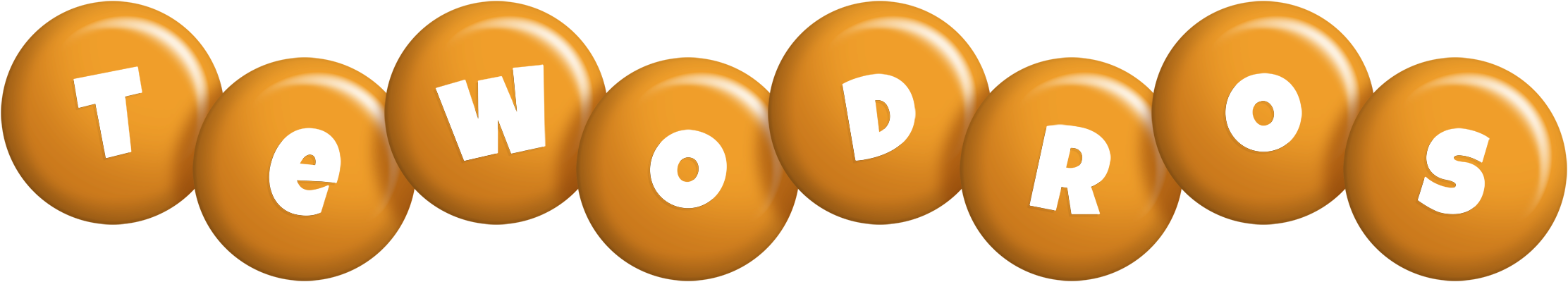 Tewodros candy-orange logo