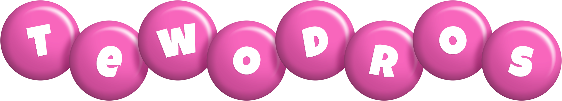 Tewodros candy-pink logo