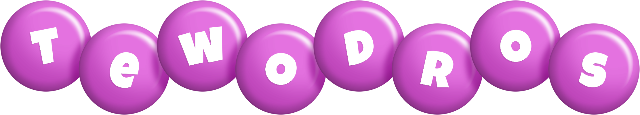 Tewodros candy-purple logo