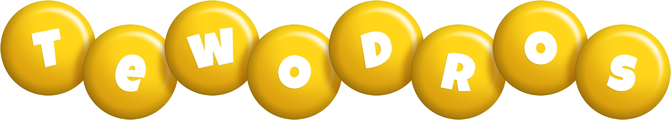 Tewodros candy-yellow logo