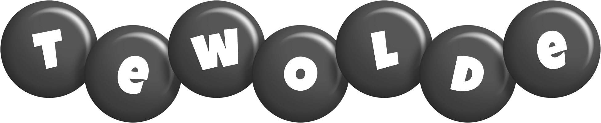 Tewolde candy-black logo