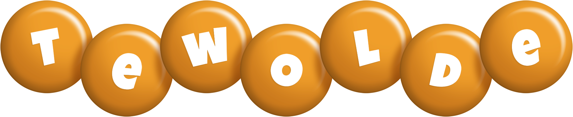 Tewolde candy-orange logo