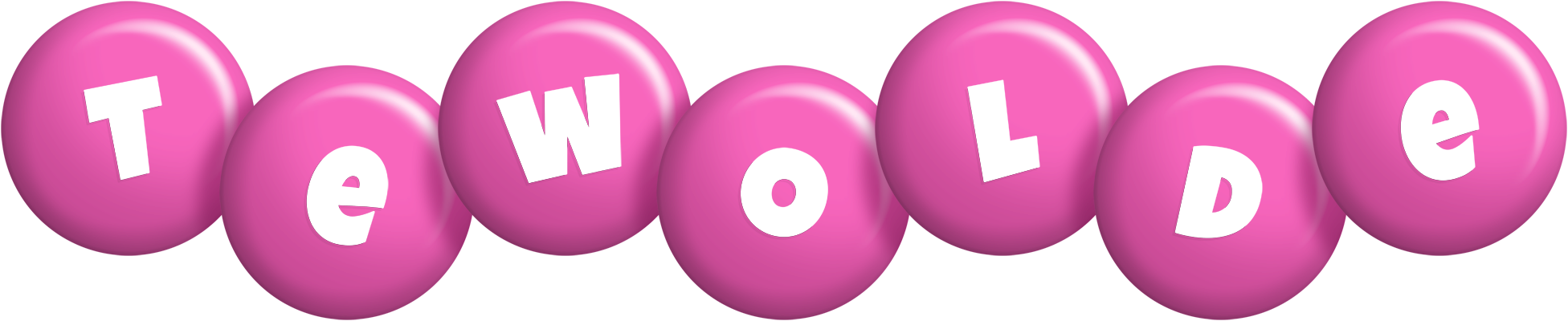 Tewolde candy-pink logo