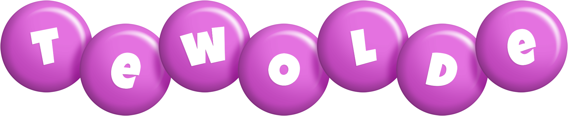Tewolde candy-purple logo