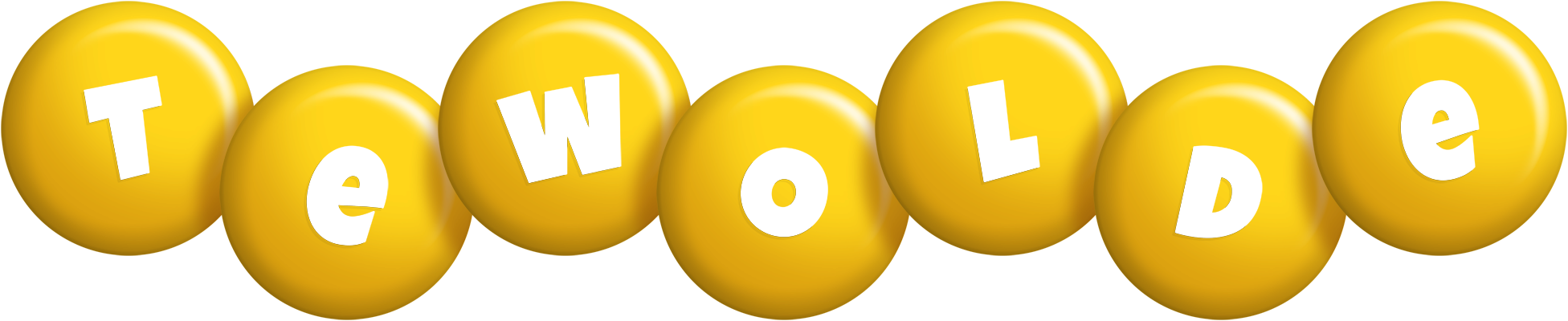 Tewolde candy-yellow logo