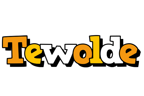 Tewolde cartoon logo