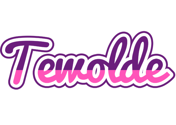 Tewolde cheerful logo