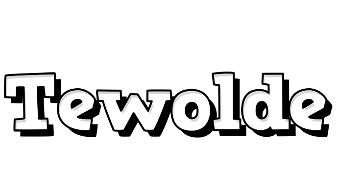 Tewolde snowing logo