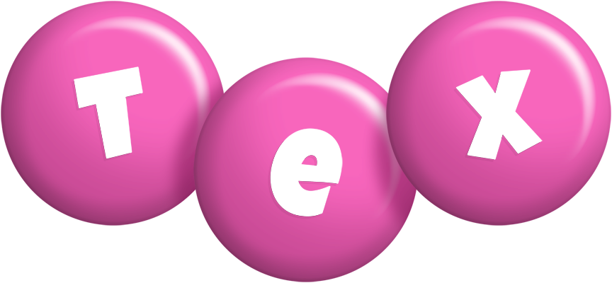 Tex candy-pink logo