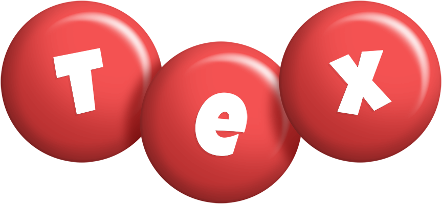 Tex candy-red logo