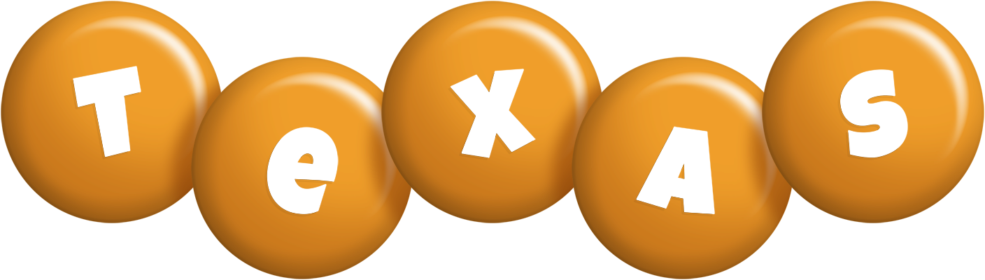 Texas candy-orange logo