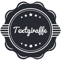 Textgiraffe badge logo