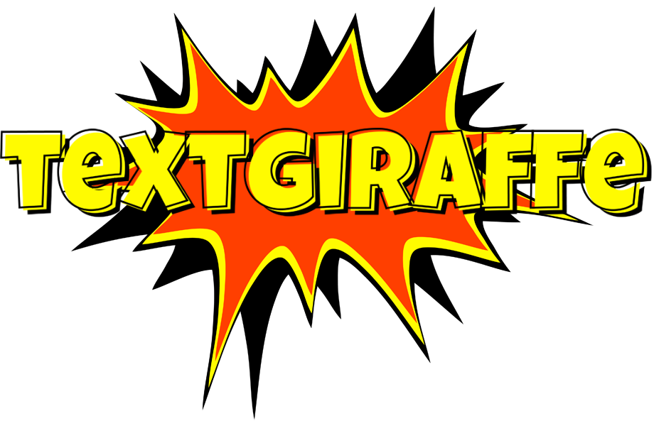 Textgiraffe bazinga logo