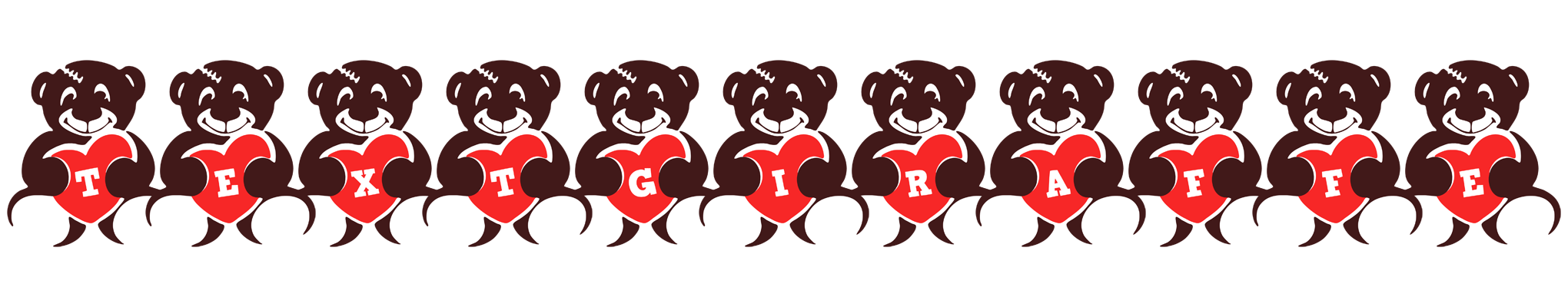 Textgiraffe bear logo