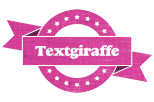 Textgiraffe beauty logo